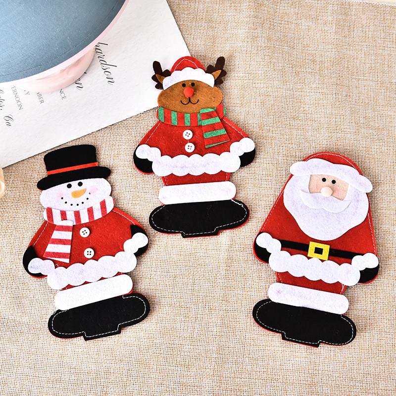 Santa Decorations Christmas Cutlery Sets Party Table Tops Products Decorative