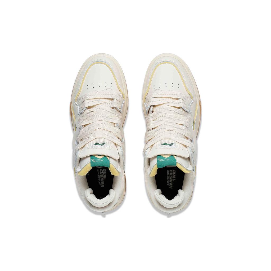 New LiNing Cushioning, Wear Resistant Low top Skateboard Shoes Women's Pine Green AECT046-3