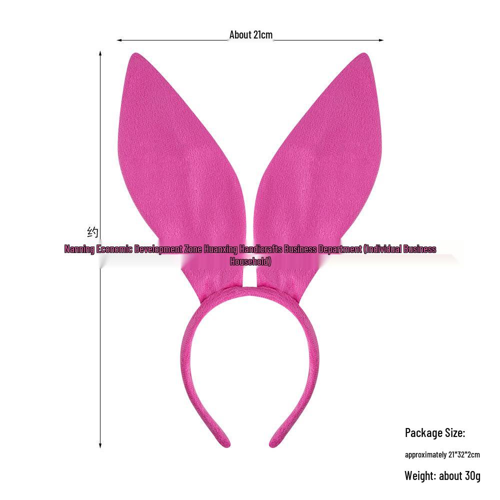 Halloween Bunny Ear Headband for Performance - Rabbit Ears, Internet Celebrity Style.