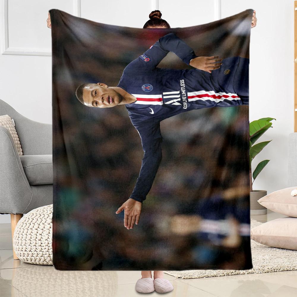 Football Player Goal Blanket Warmthful Decor Great for Seaside Sofa Bed Four Seasons Multipurpose Warmthful Decor Best Holiday Gift for Friends Family