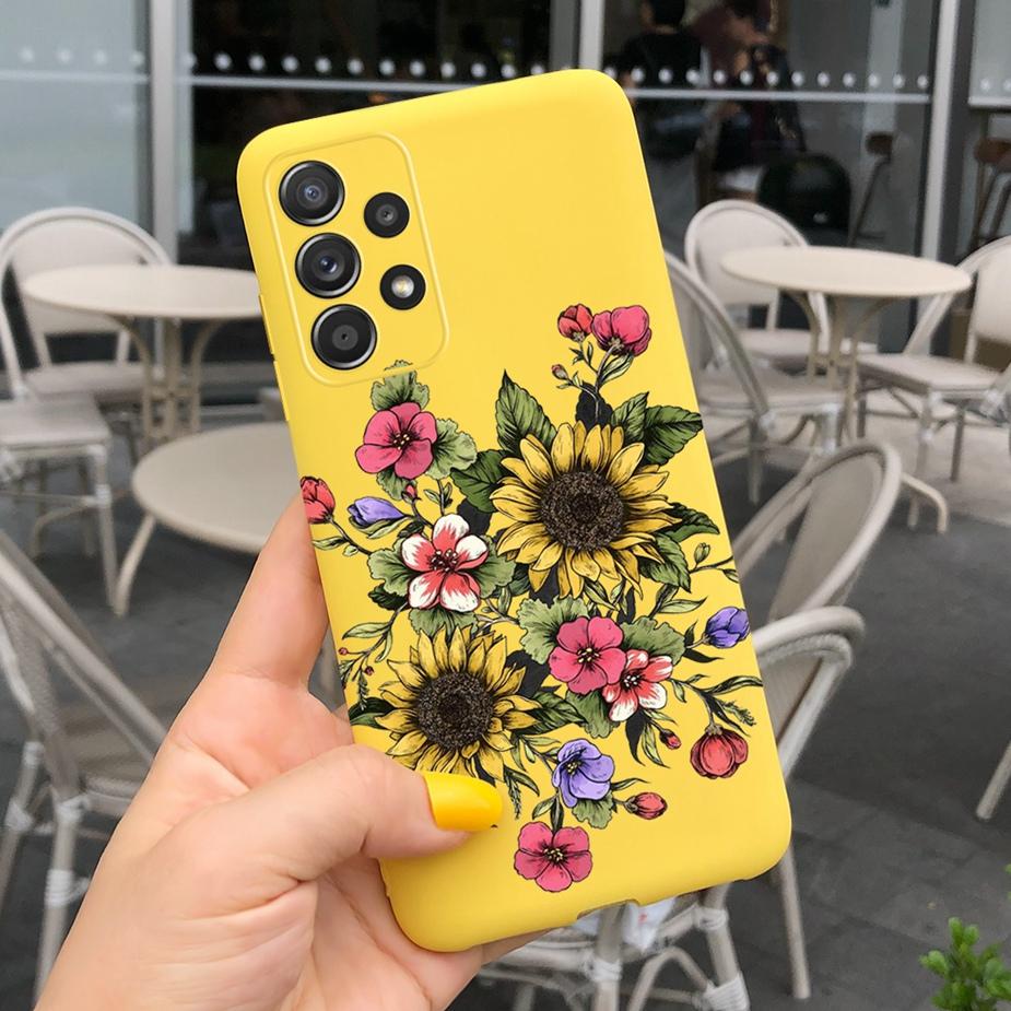 For Samsung Galaxy A23 Case SM-A235F Beautiful Girls Flowers Soft Silicone Case For Samsung A23 A 23 Back Cover GalaxyA23 Fundas
