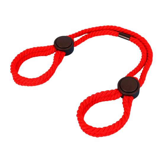 Rope Cuffs Gentle Secure Easy To Tie Untie Private Adjustable Length Soft Cotton Rope Feet Cuffs Adult Sex Toy