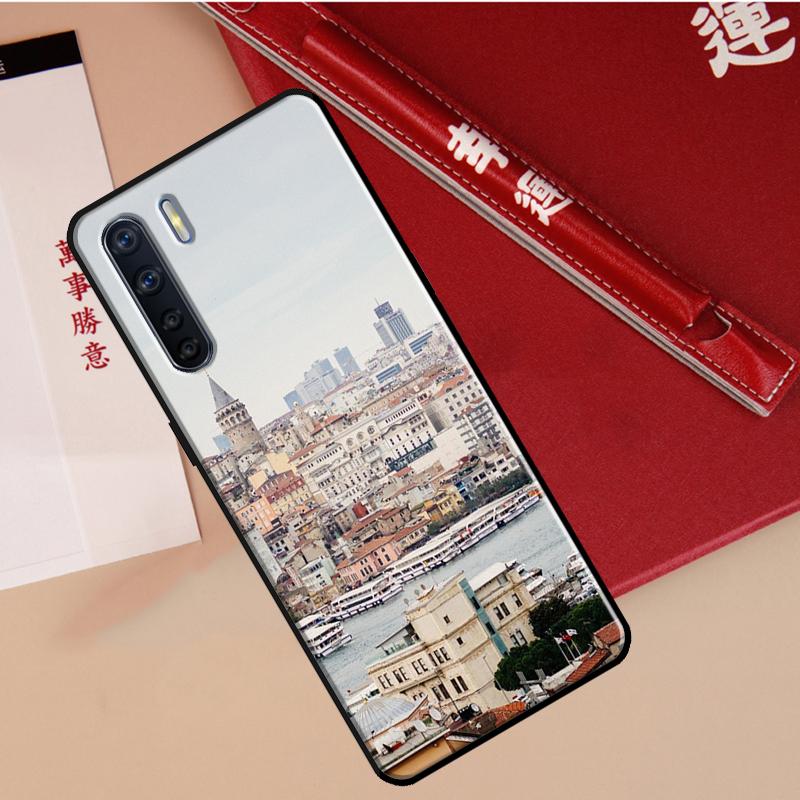 Turkey Istanbul Sceneary Building Case For Oppo A60 A98 A58 A78 A18 A38 A80 A40 A77 A57 A17 A74 A54 A94 A96 A76 A16 A15 A5 Pro