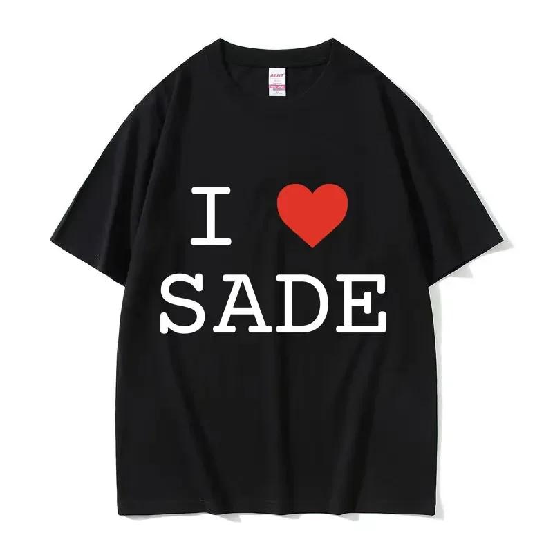 90. roky Speváčka S-Sade Potlač Grafické Tričko Dámske Hip Hop Vintage Krátky Rukáv Tričká Streetwear