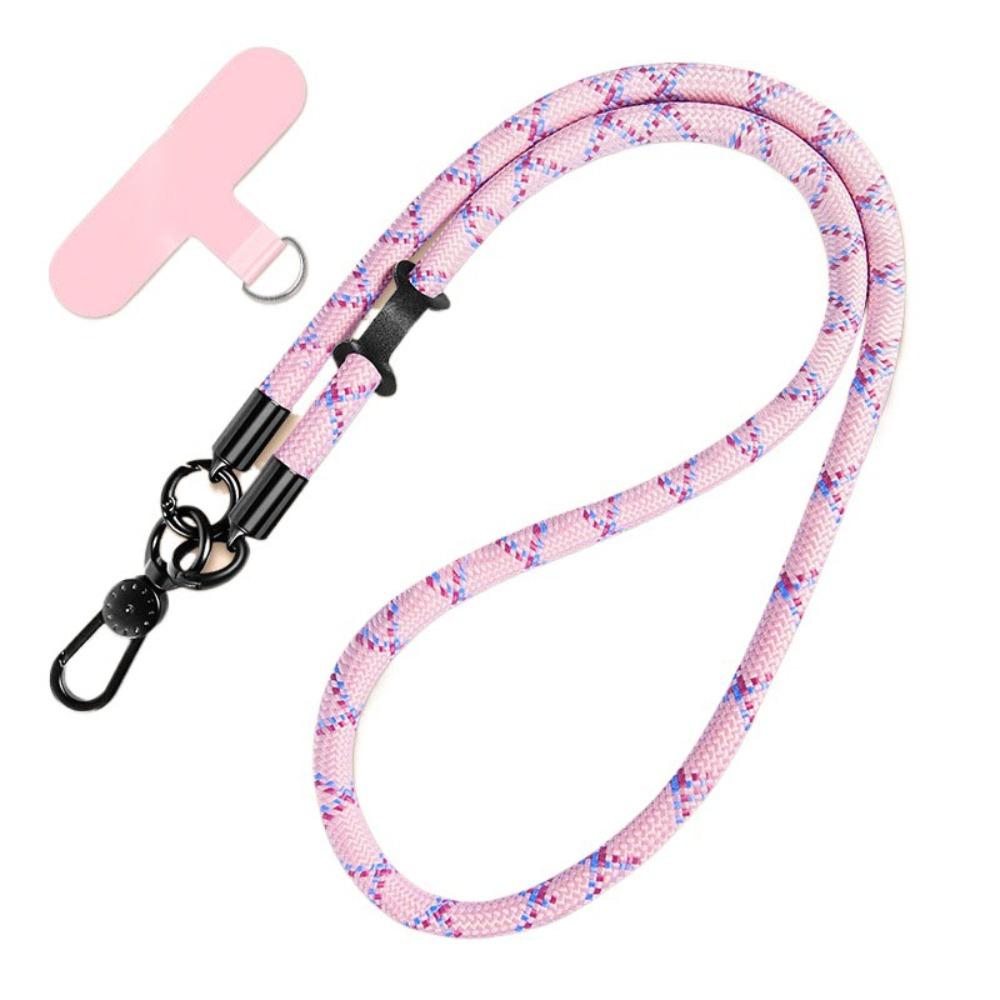 

Anti Winding Mobile Phone Lanyard 360° Rotation Mobile Phone Chain Crossbody Phone Strap Outdoor розовый