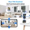 Dual Lens Security Camera 2K   HD Motion Detection Automatic Tracking 2-Way Voice Monitoring Intercom Phone Remote Monitoring 1080P Security Camer
