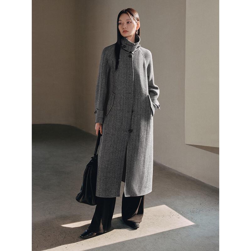 PEACEBIRD Women's Wool Blend Double-Faced Coat
