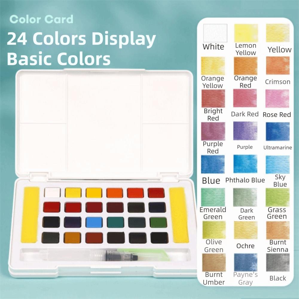 Portable Watercolor Pigment Kit Professional DIY Painting Watercolor Kit  Art Supplies