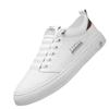 2024 spring new breathable soft-soled white shoes versatile fashion casual board shoes one-pedal men's leather shoes men's shoes