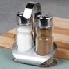 Salt and Pepper Set Salt Shaker Glass Pepper Shaker Spice Rack