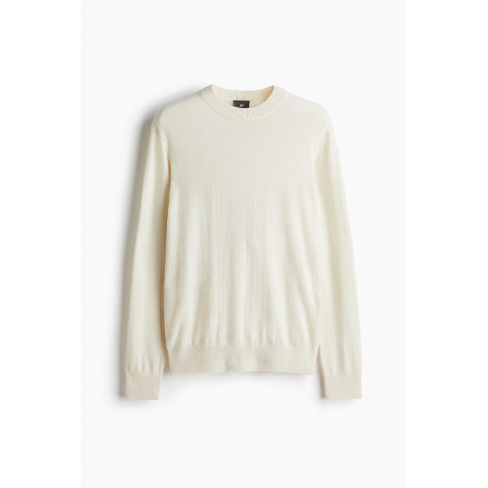 H M Regular Fit casHMere juMper wHite