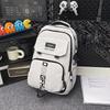 Schoolbag Junior high school college students class schoolbag Korean version leisure large capacity Harajuku school commute storage backpack