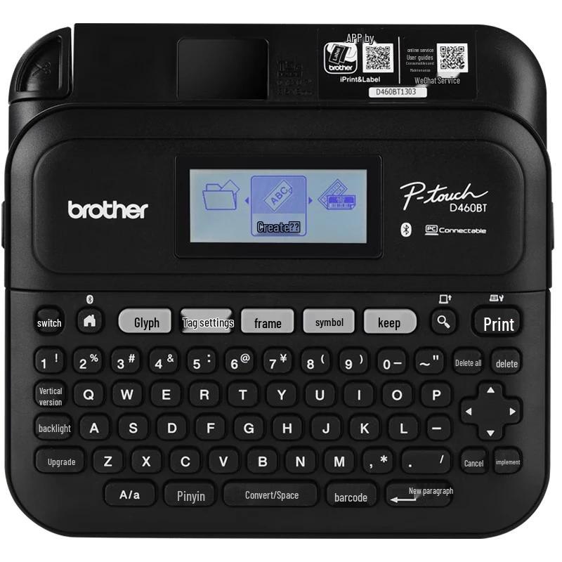 Brother PT-D460BT Portable Bluetooth Label Maker