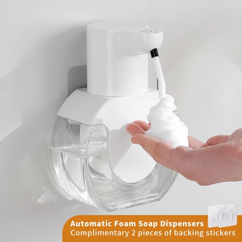 420ml Liquid Rechargeable Bathroom Induction Sensor New Wall Mounted Automatic Soap Dispenser Foam Smart Hand Washing Machine