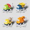 Kids Pull Back Car Toys Car Model Boy Double Return Force Mini Toy Vehicle Cartoon Engineering Truck Educational Toy Boys Gifts