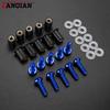 10PCS Fairing Screw For HONDA AfricaTwin XRV750 XRV 750 XRV650 XRV 650 Africa Twin Motorcycle Accessories Windscreen Bolts