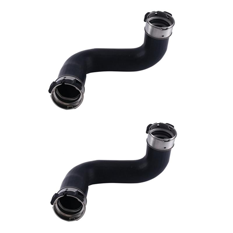Intercooler Turbo Hose Pipe 14463-5X02B 14463-5X00B(2Pcs) For Nissan NP300 Navara Pathfinder III 2005- Replacement Parts чёрный