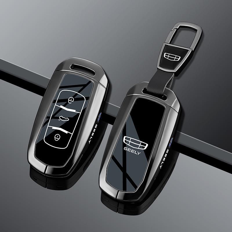 Geely Emgrand Key Case for 4th Gen Xingrui, Boyue, L, Binrui & Binyue - Denim Car Key Protector