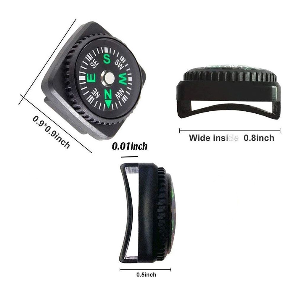5pcs Camping Hiking Navigation Mini Watchband Compass With Clip 5pcs Camping Hiking Navigation Mini Watchband Compass With Clip