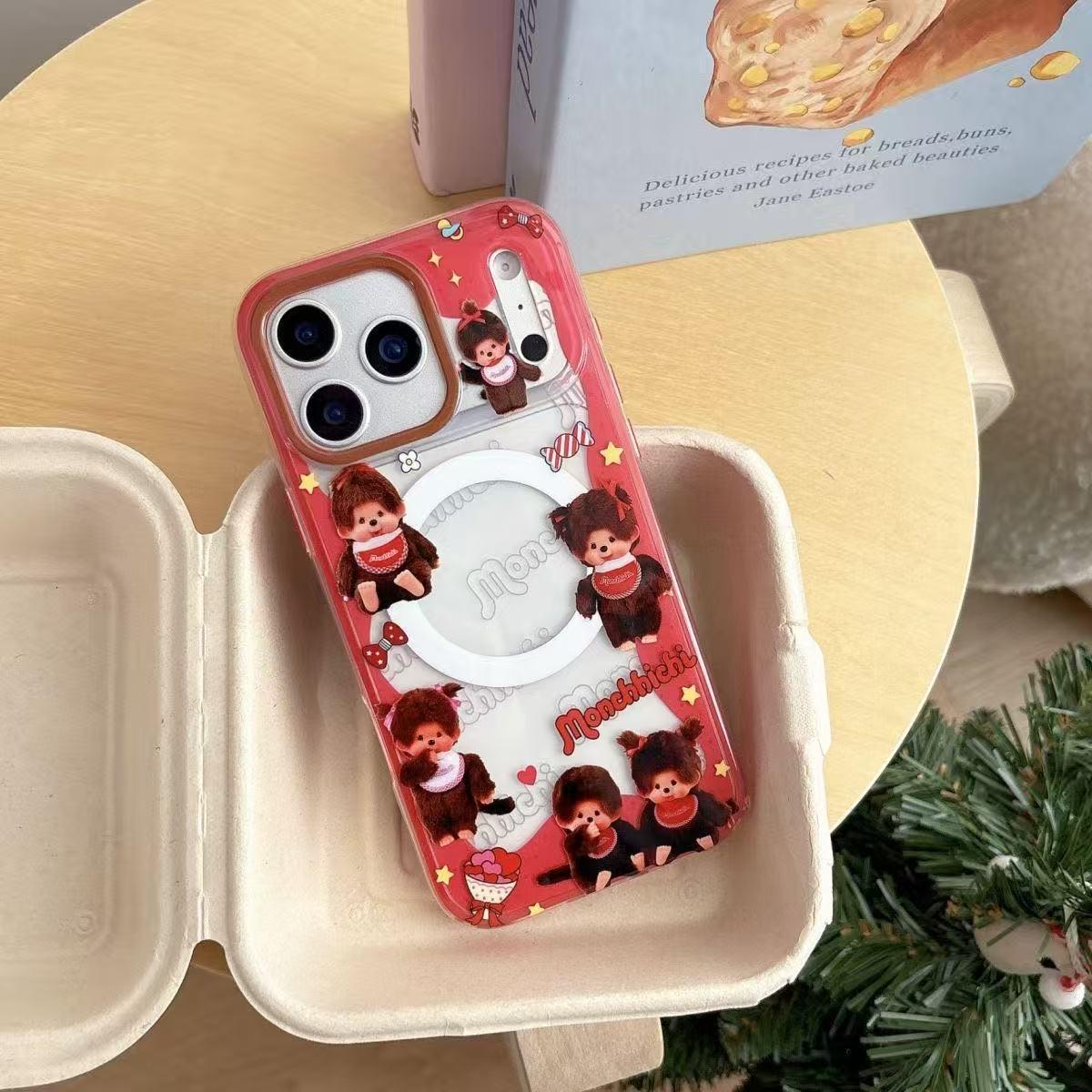 

Creative Magnetic Shake-Shake Bracket Case for Apple 13/15/15 Pro iPhone 14/13