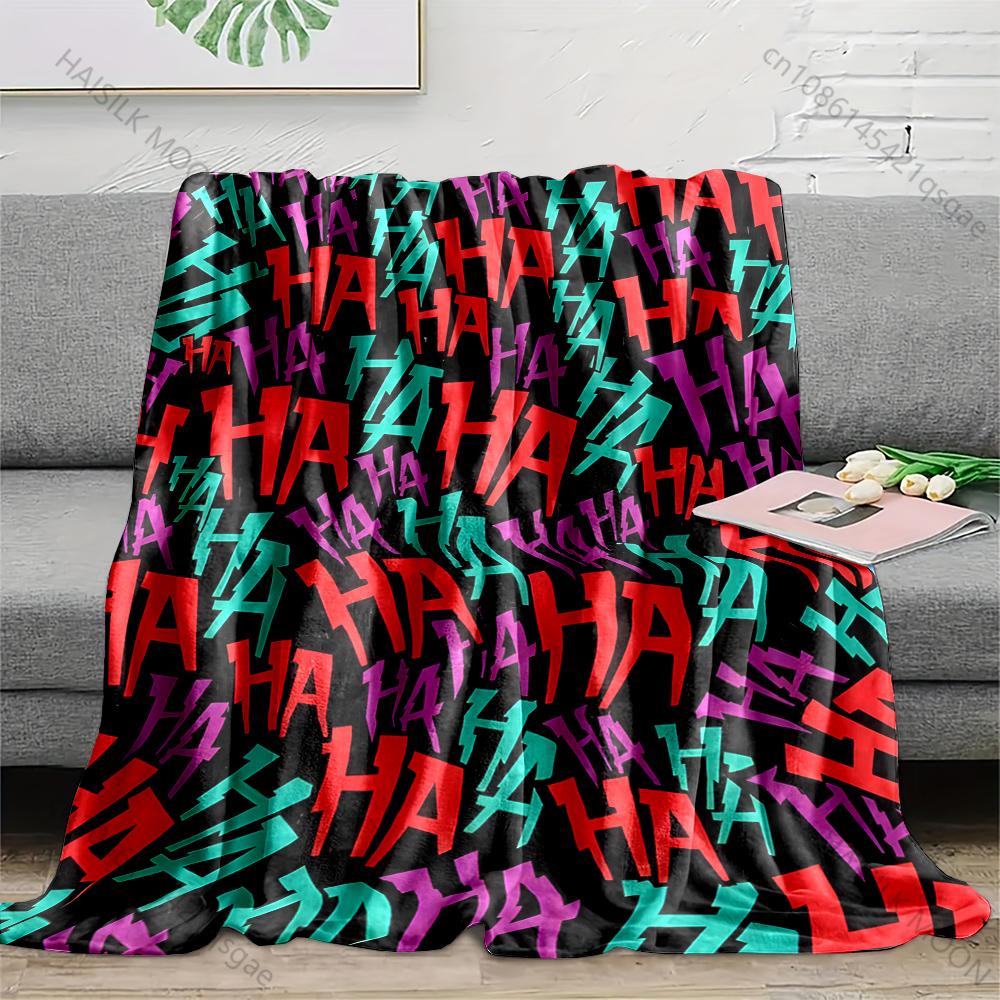 

Multiple sizes Pattern of laughter HA Blanket Suitable for Home Bedroom Sofa Travel Camping Blanket Various Sizes for Gifts 75x90cm