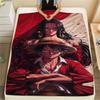 1PC Luffy D Patterned Flannel Blanket Suitable For All Seasons For Home Decor Warmth And Comfort Gifts Holiday Present
