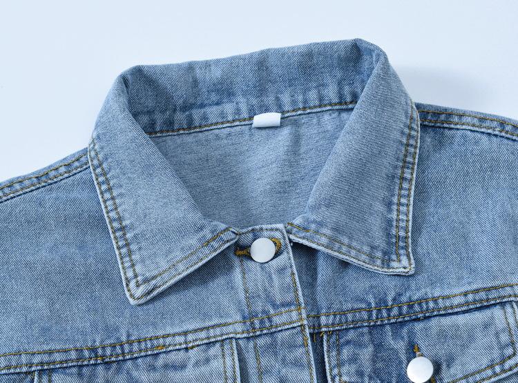 Jaqueta Jeans Feminina 5XL Casaco de Primavera Oversize Vintage Solta Jaqueta Jeans Outerwear Outono Chique Jaquetas Femininas Tamanho Grande