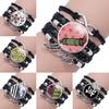 Slayer Demon Bracelet Anime Peripheral Multi Storey Handmade Black Gift Leather