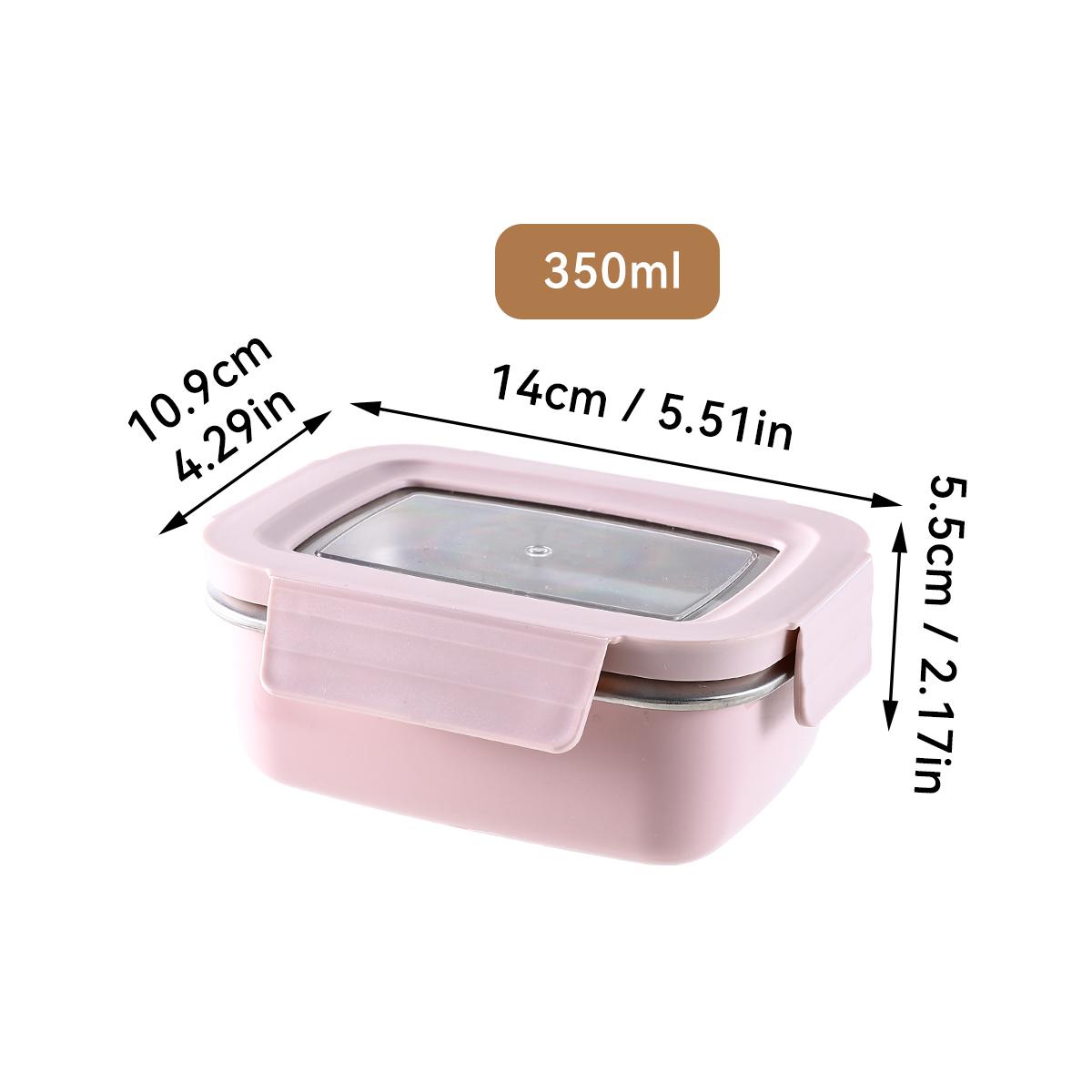 

WORTHBUY Picnic Portable Large Capacity Lunch Box With Single/Double Compartments Leak-proof 304 Stainless Steel Food Container