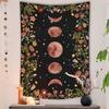 Moonlight Garden Tapestry Plants Flowers Ins Style Wall Hanging Waterproof Fade Proof Bedroom Room Wall Decor Home Decor