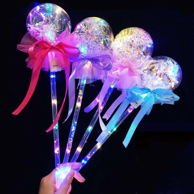 Starry Sky Magic Wand: Children's Luminous Bobo Fairy Wand Toy