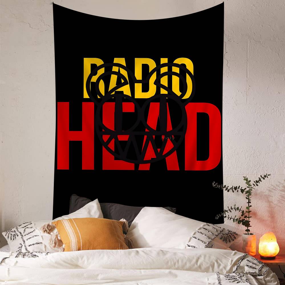Rock Band R-Radiohead Colorful Tapestry Wall Hanging Bohemian Wall Tapestries Mandala Wall Art Decor
