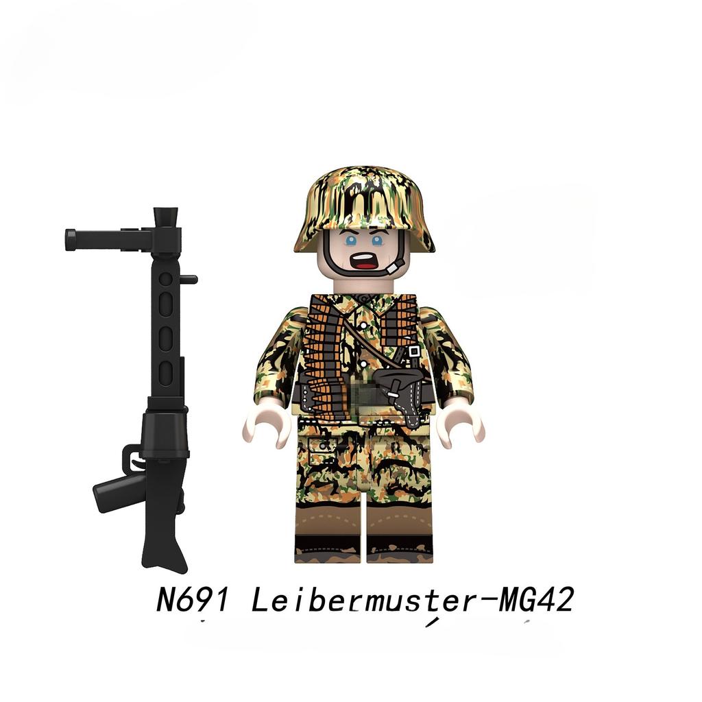 MOC Armee Soldaten Mini Actionfiguren Puppen Modelle Helm Zubehör Bausteine Steine Kinder für Spielzeug Geschenke