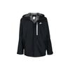 Men's Solid Color Zipper Hooded Jacket Black DM5499-010
