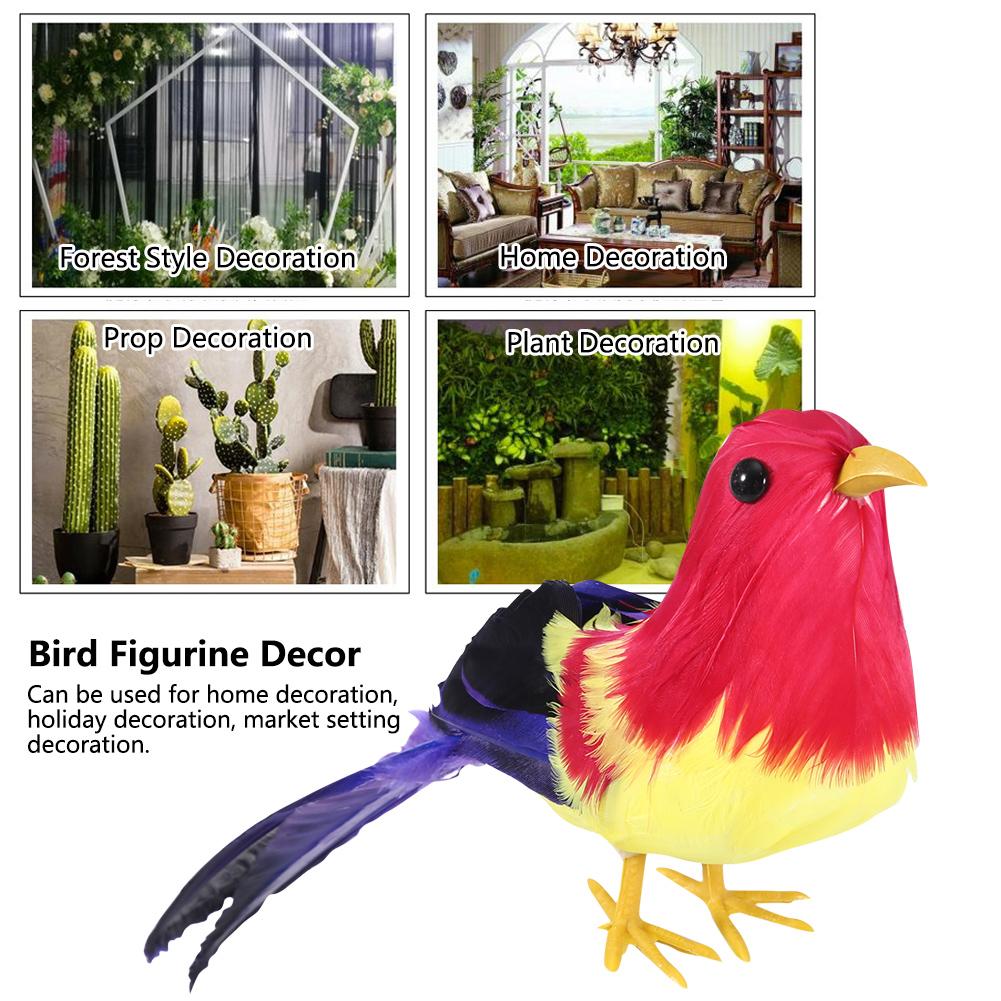 High Simulated Foam Landscape Animal Bird Lawn Figurine Handcrafted Garden Decoration