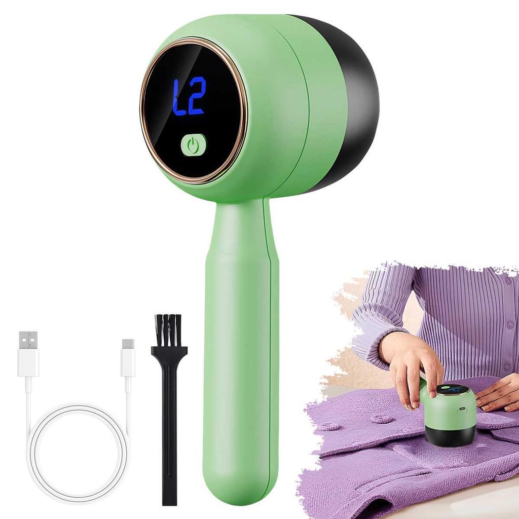 Portable Electric LCD Fabric Lint Remover USB Rechargeable Clothes Shaver Rechargeable