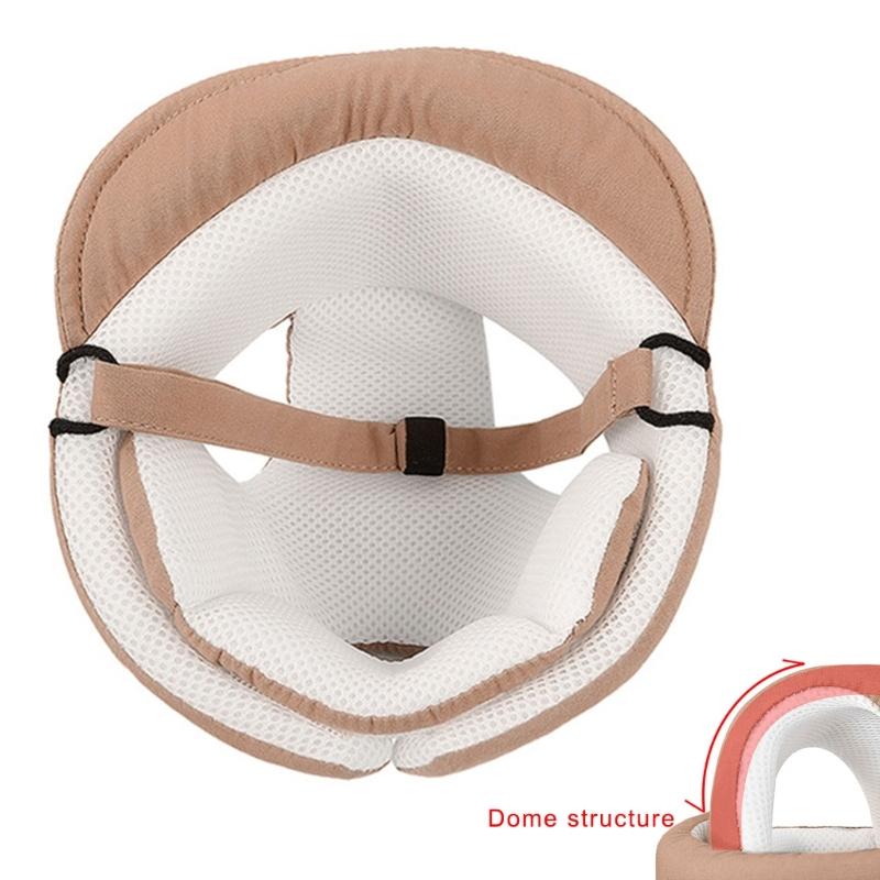 Prodyšná dětská bezpečnostní helma Klobouk Jednobarevný Lehký design Ochrana hlavy pro učící se chodit Batole Dítě