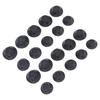 20pcs Mushroom Shaped Hair Curler Household Silicone Women Girls Hair Roller Styling Tool Black