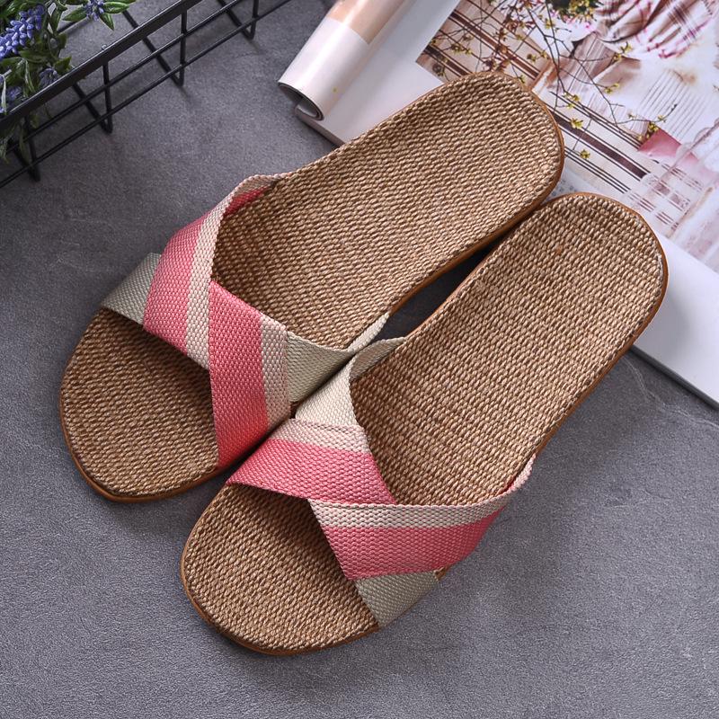 New Vintage Linen Slippers for Women