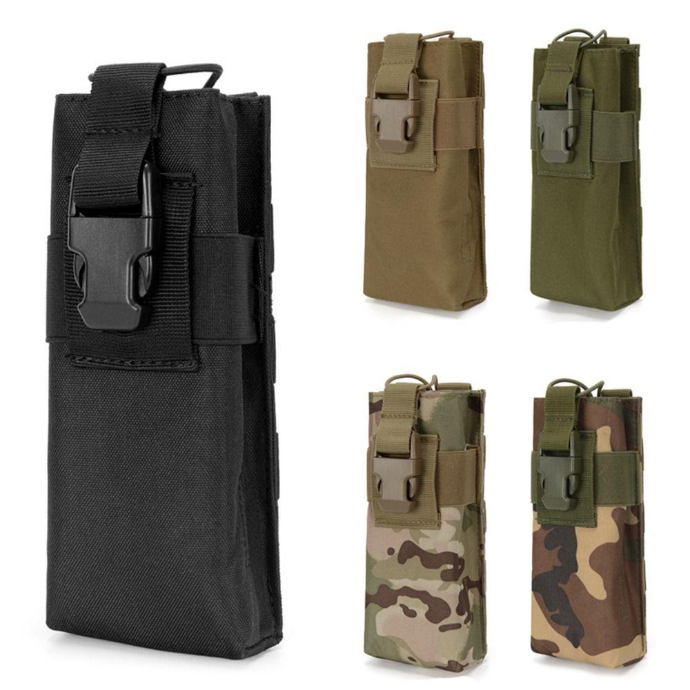 

Flashlight Bag Accessory Bag Travel Water Bottle Bag Outdoor Pouch Walkie Talkie Holder Waist Bag Camo