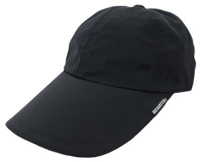 Big Watch Waterproof Fishing Large Low Cap FI-02 Men's Water-Repellent Cap, Black, Size,