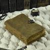 Vintage leather Journal - Blank Spell Book of Shadows, Grimoire Journal, Travel Writing Notebook, Antique Deckle Edge Paper Lock Closure,