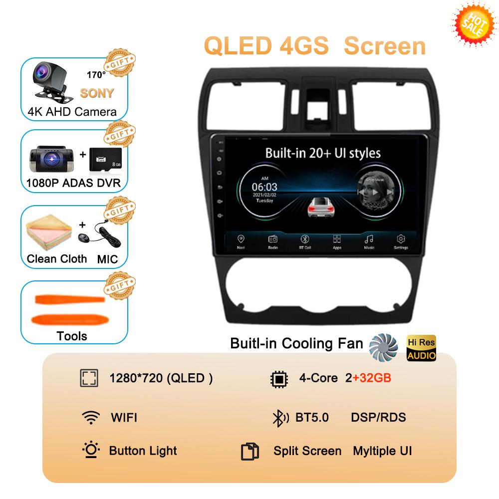 Android 14 Car Stereo Radio For Subaru Forester 4 SJ XV 2012-2015 4G Multimedia Video Player Navigation GPS Carplay 360 Camera