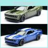 Modelo de Carro de Liga Dodge Challenger Srt Brinquedo Para Crianças e Colecionadores