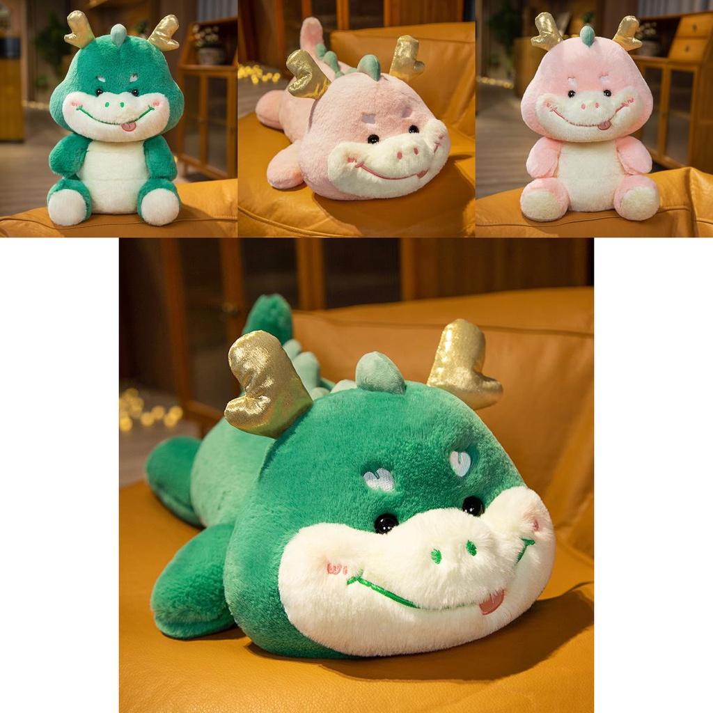 Niedliches Glücksdrachen-Plüschtier Weiche und hautfreundliche Drachenpuppe für Glück und Drachenjahr-Dekoration Großhandel autorisiert