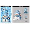 10pcs Christmas Window Stickers Winter Snowman Santa Claus Snowflake Elk Static Stickers Glass Ornaments Merry Christmas Decor