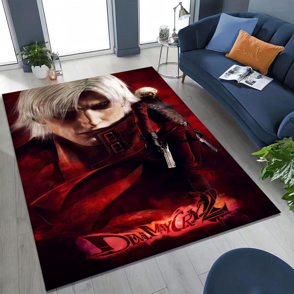 3D D-Devil May Cry DMC Games Vergil Dante Tapijt voor Slaapkamer Woonkamer Bank Huis Deurmat Decor, Groot Kinderspeel Antislip Vloermat