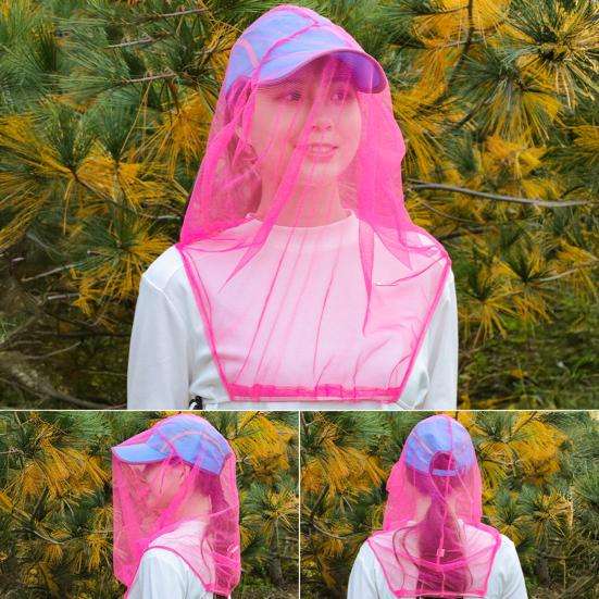 Hat Mesh Net Anti Mosquito Insect Bee Net Head Face Neck Hat Cover Net Summer Fishing Cap Mesh Protect from Mosquitoes for Hunters Hikers Campers