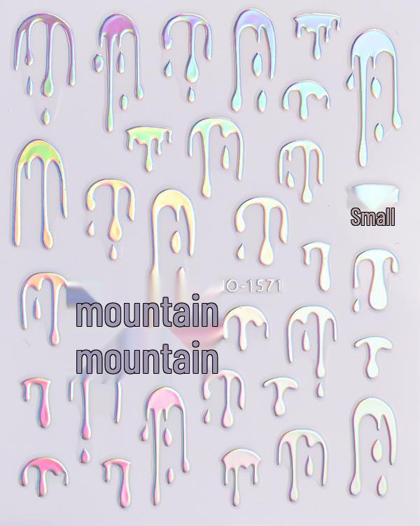 Aurora Style Silver Nail Stickers - Hot-Selling Nail Decals in Stock