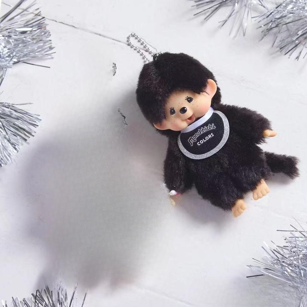 Monchichi Keychain Kawaii Keychains Bags Hanging Pendant Monchichi Doll Hanging Charms Children'S Day Birthday Present